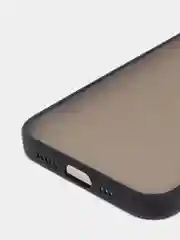 Черный чехол силиконовый матовый на iPhone 13, 12, 11,  XR, 7, 8, SE, Pro, Max, полупрозрачный