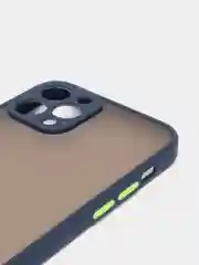Синий чехол силиконовый матовый на iPhone 13, 12, 11,  XR, 7, 8, SE, Pro, Max, полупрозрачный