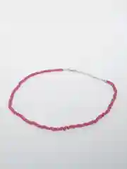 Пастельно-коралловый чокер-цепочка из бисера и бусин, 17 цветов