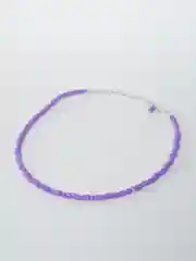 Фиолетовый чокер из бисера/ колье/ цепочка/ нитка из бисера