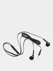 Черный наушники с микрофоном и плоским кабелем Borofone BM23 3.5mm Jack