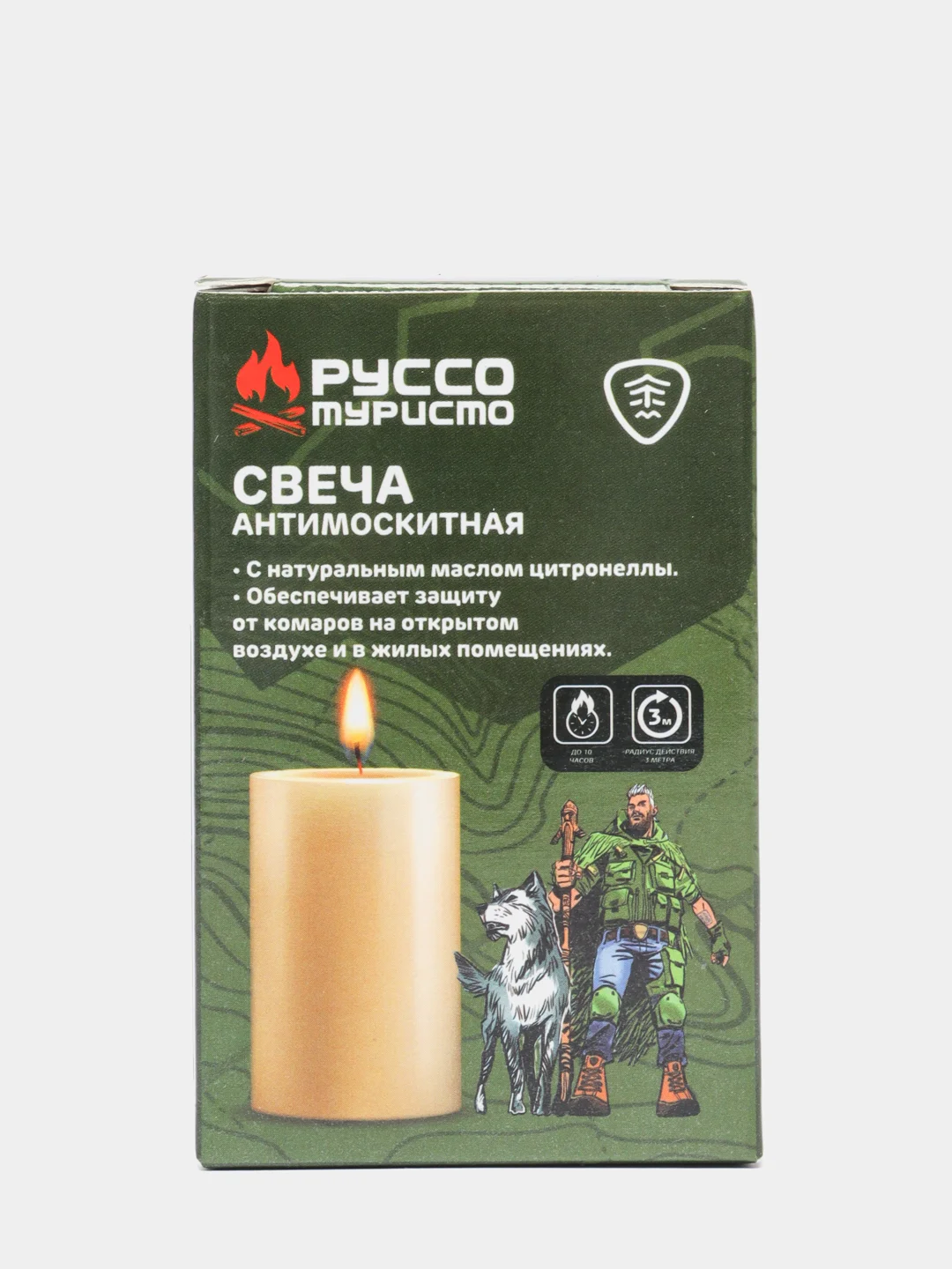 Свеча от комаров, свеча антимоскитная, репеллент, парафин
