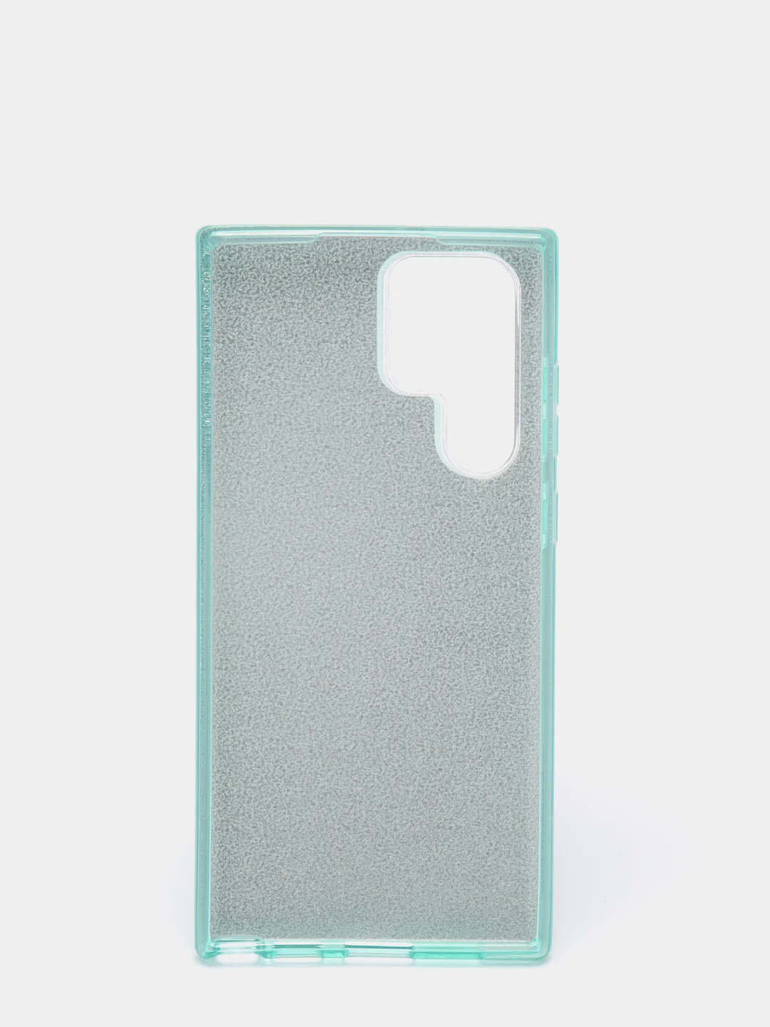 Бирюзовый чехол блестящий Samsung Galaxy S22 Ultra, накладка c блёстками Samsung S 22 Ultra
