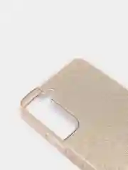 Золотой чехол блестящий Samsung Galaxy S22 Plus, накладка c блестками Samsung S22+