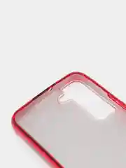 Красный чехол блестящий Samsung Galaxy S22 Plus, накладка c блестками Samsung S22+