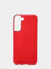 Красный чехол блестящий Samsung Galaxy S22 Plus, накладка c блестками Samsung S22+