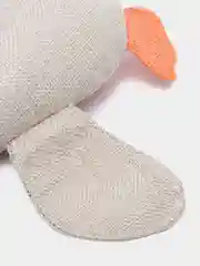 Серый меланж игрушка для собак "Утка-пищалка"
