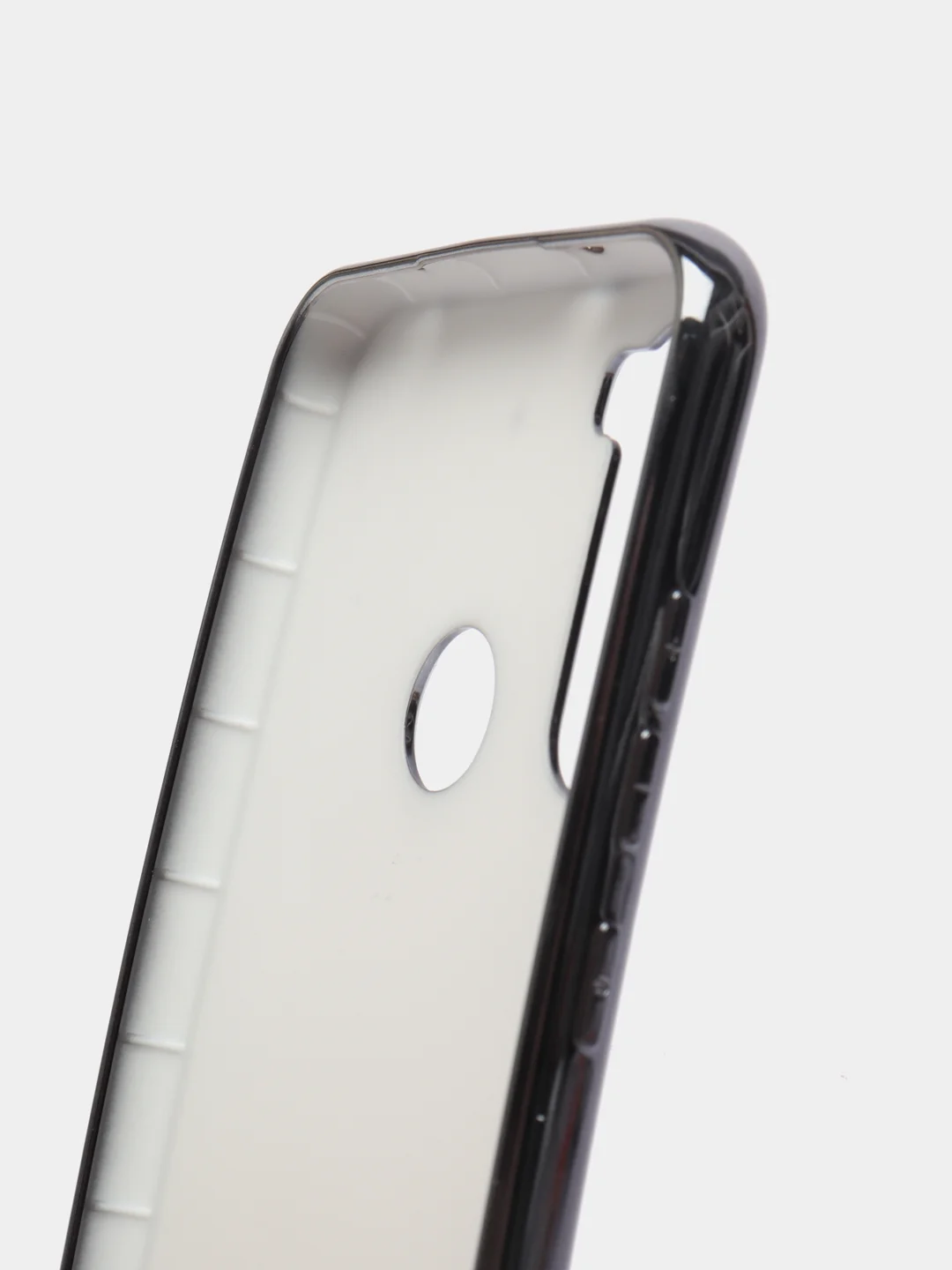 Черный чехол Xiaomi Redmi Note 8 2019/21 цветной, силиконовый, с глянцевой рамкой (Редми Нот 8)