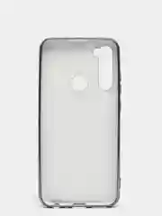 Черный чехол Xiaomi Redmi Note 8 2019/21 цветной, силиконовый, с глянцевой рамкой (Редми Нот 8)