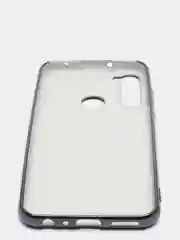 Черный чехол Xiaomi Redmi Note 8 2019/21 цветной, силиконовый, с глянцевой рамкой (Редми Нот 8)