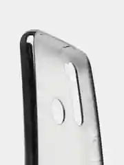 Черный чехол Xiaomi Redmi Note 8 2019/21 цветной, силиконовый, с глянцевой рамкой (Редми Нот 8)