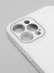 Белый стеклянный силиконовый чехол на iPhone 13, 12, 11,  XR, 7, 8, SE, 8+, 7+, 6s, 6, Pro, Max