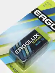 Батарейка крона 6LR61 Ergolux алкалиновая