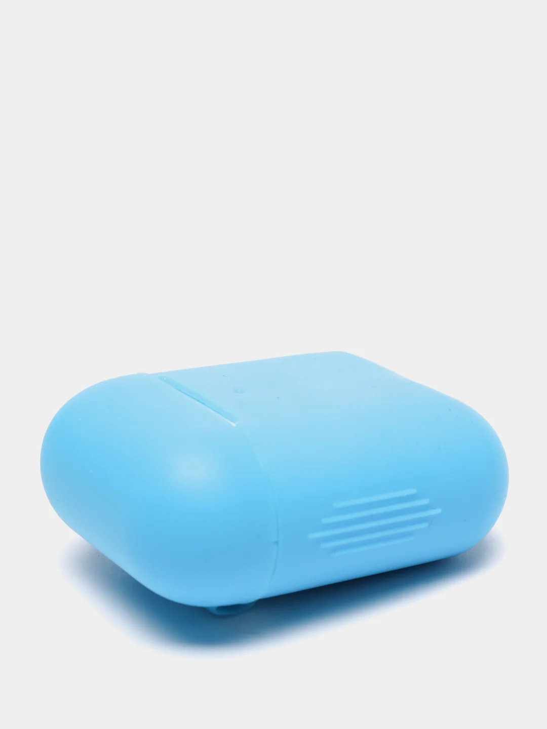 Голубой силиконовый чехол для беспроводных наушников AirPods