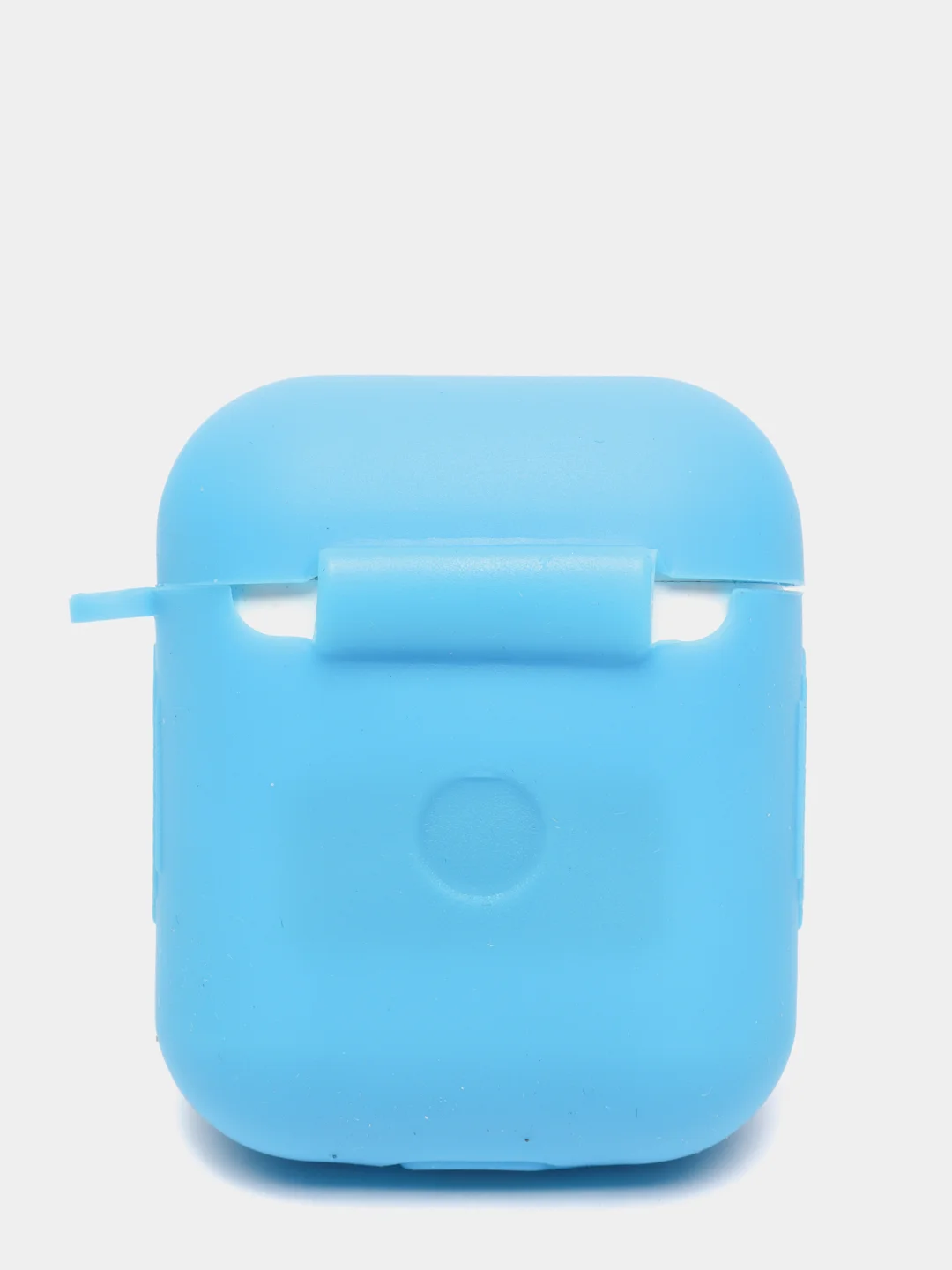 Голубой силиконовый чехол для беспроводных наушников AirPods