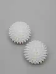 Белый шарики для стирки и сушки белья, 2 штуки