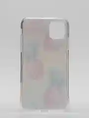 Бирюзовый чехол для iPhone 11, принт "Ананасы"