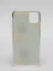 Голубой чехол для iPhone 11, принт "Ананасы"