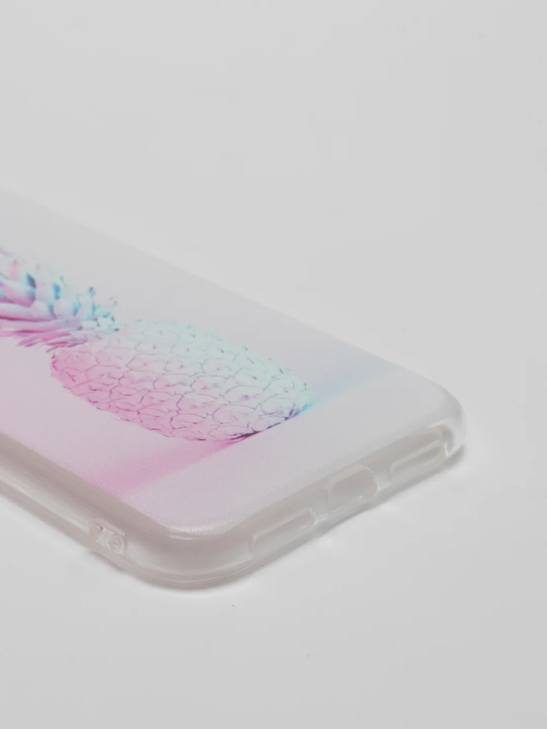 Красный чехол для iPhone 11, принт "Ананасы"