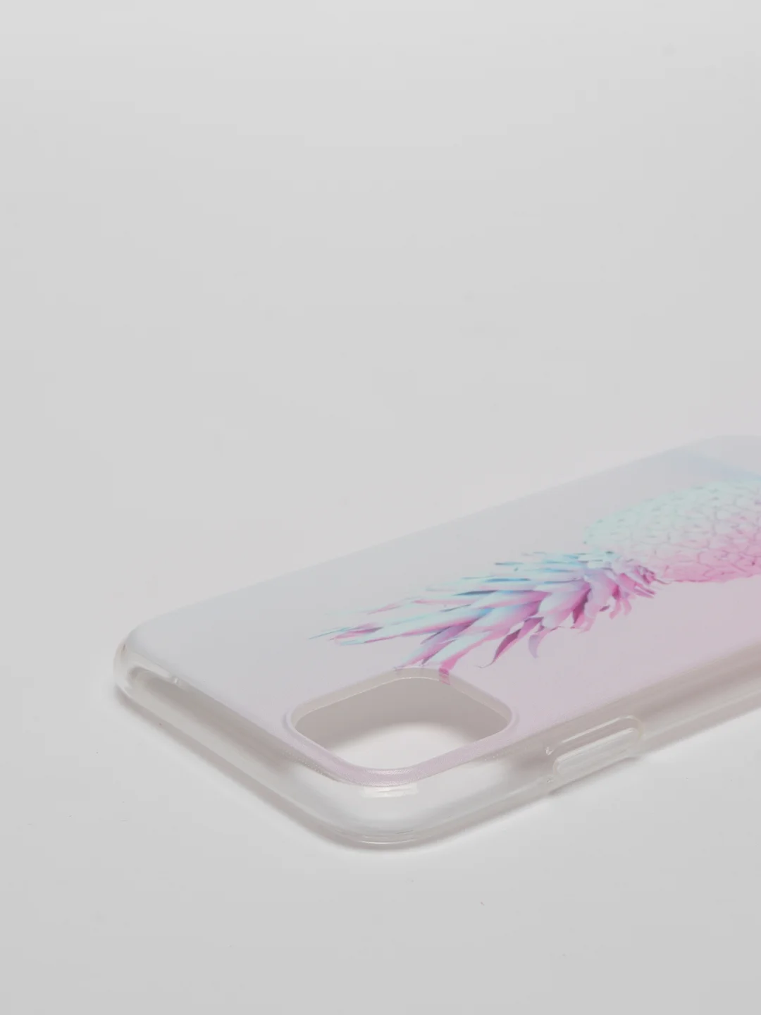 Красный чехол для iPhone 11, принт "Ананасы"