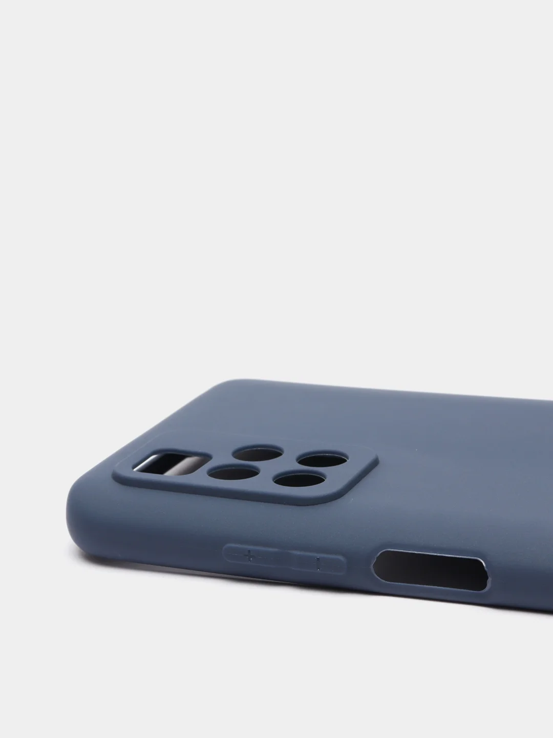Синий чехол силиконовый Xiaomi Redmi 10 / Редми 10 матовый, цветной