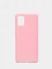 Розовый чехол Samsung Galaxy A31 силиконовый цветной матовый (Самсунг Галакси А31)
