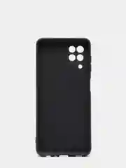 Накладка силиконовая Samsung A22/M32, черная, матовая, с защитой камеры