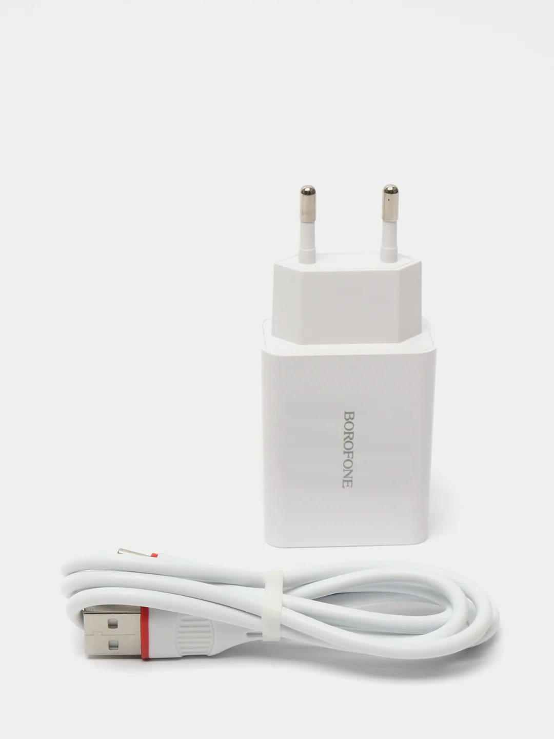 Зарядное устройство Borofone BA21A (QC 3.0, 3A, 18W + кабель Type-C для Android)