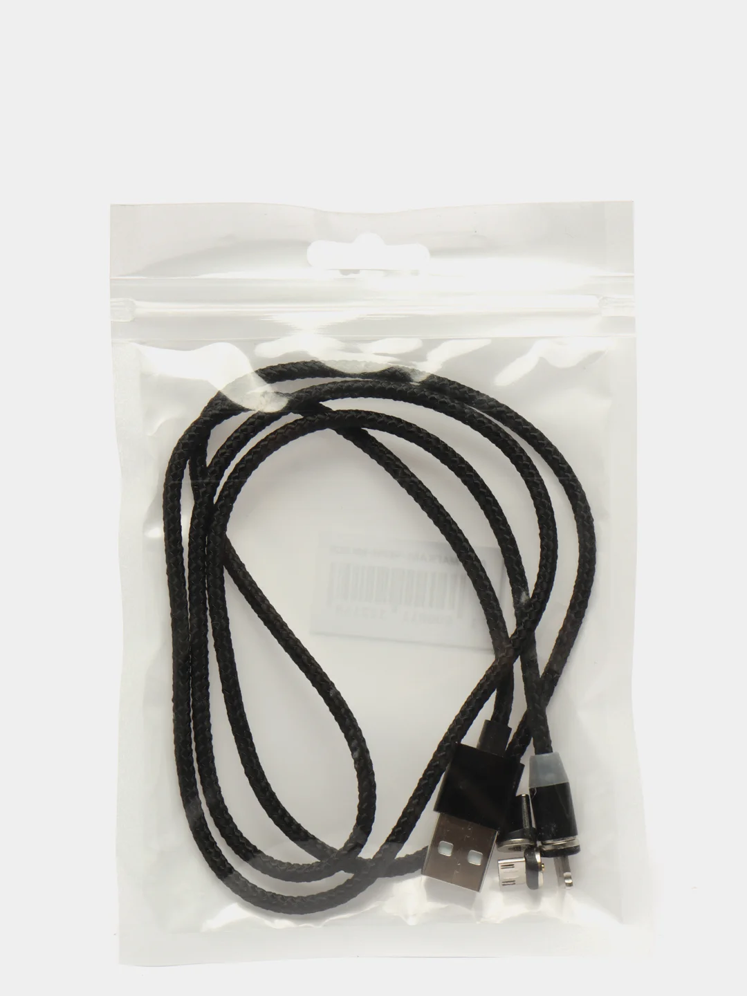 Черный магнитный кабель для зарядки Type-C, Lightning (Apple), Micro USB