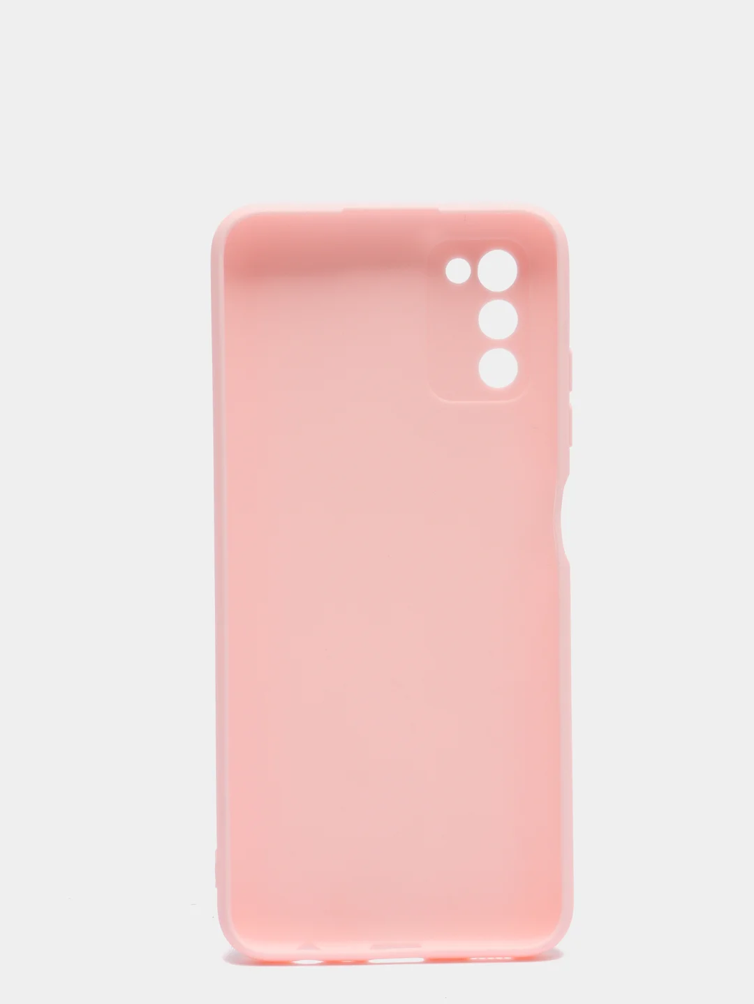 Розовый чехол Samsung Galaxy A03s, силиконовый