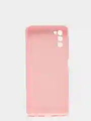 Розовый чехол Samsung Galaxy A03s, силиконовый