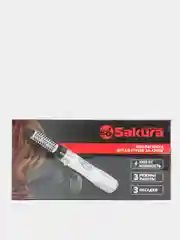Белый фен-расческа Sakura SA-4204W, 1000Вт