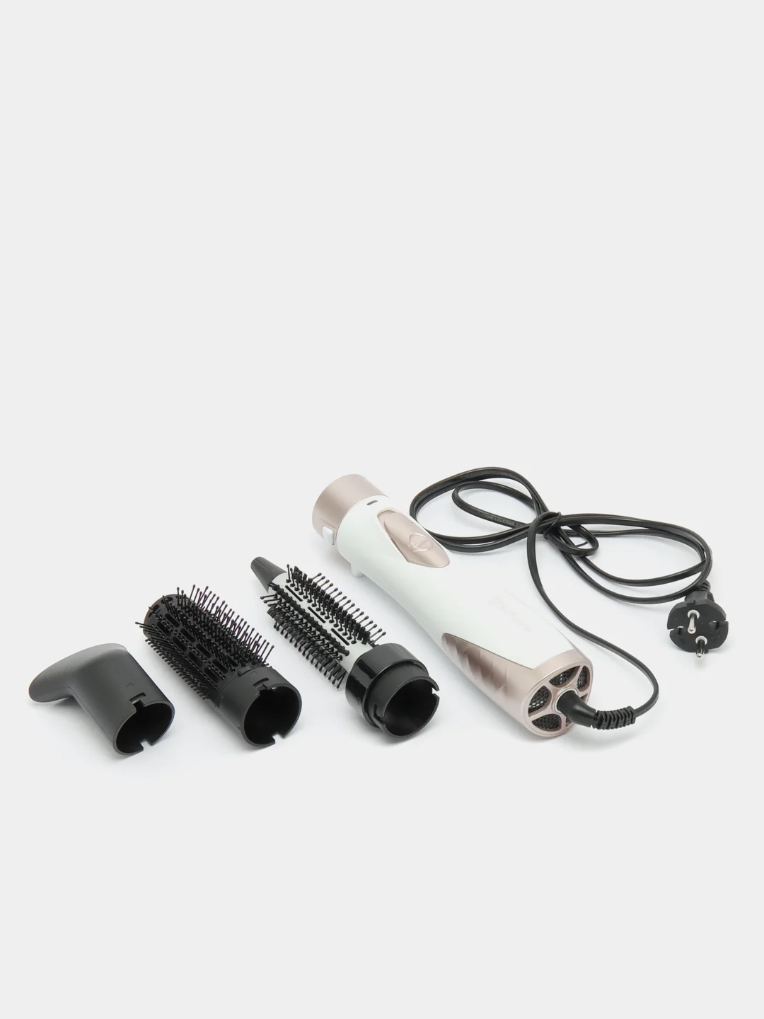 Белый фен-расческа Sakura SA-4204W, 1000Вт