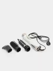 Белый фен-расческа Sakura SA-4204W, 1000Вт