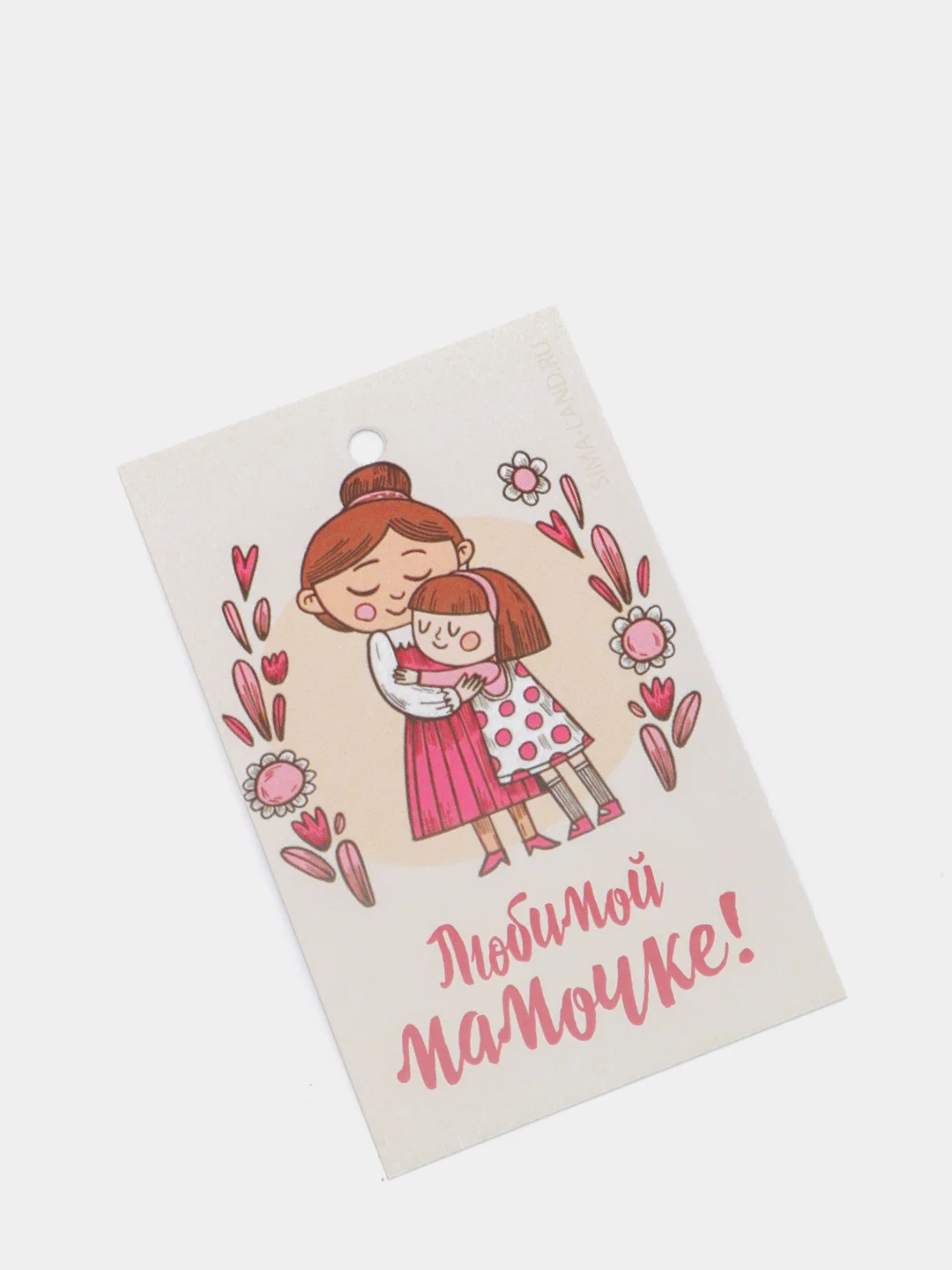 Вишнёвый бирки-шильдики / Мини открытки к подарку и букету