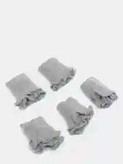 Серый вязаные пришивные манжеты для ремонта рукавов одежды 4,5 см x 8 см