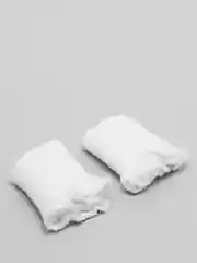 Белый пришивные манжеты, вязаные, для рукавов одежды 6,5см X 10см
