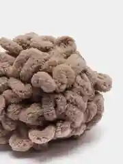 Серый меланж пряжа Alize Puffy петельки
