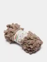 Серый меланж пряжа Alize Puffy петельки