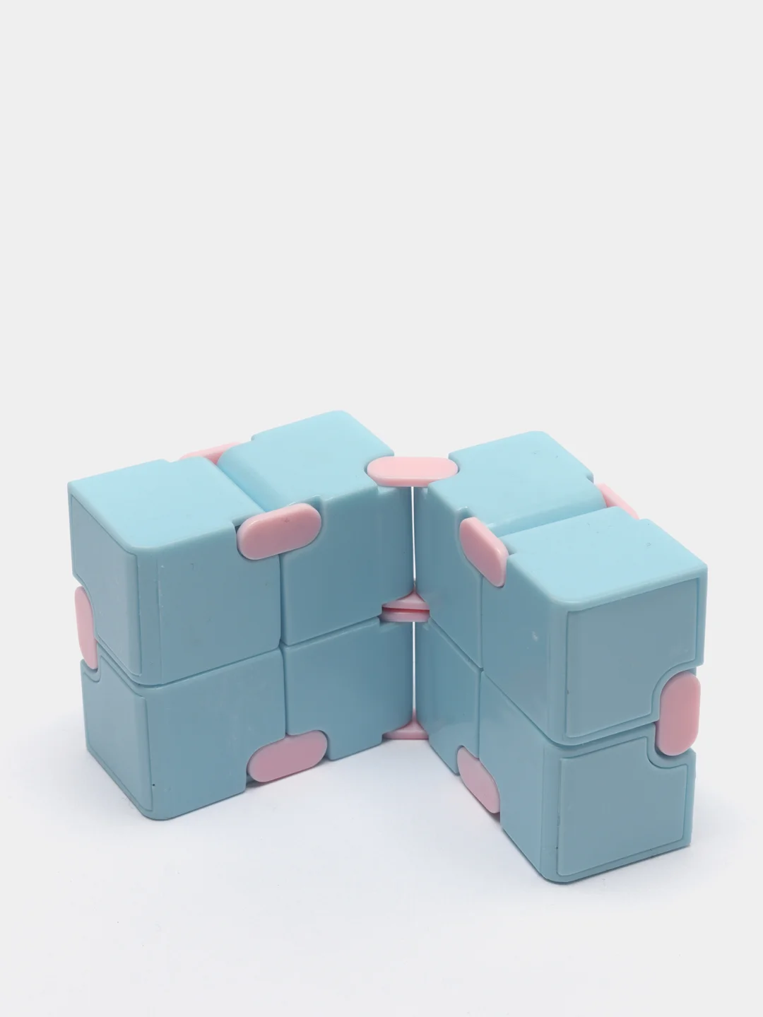 Голубой кубик-антистресс Infinity Cube (инфинити куб) игрушка-трансформер бесконечный конструктор