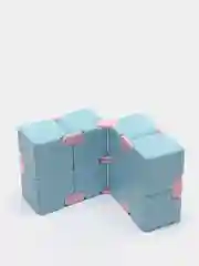 Голубой кубик-антистресс Infinity Cube (инфинити куб) игрушка-трансформер бесконечный конструктор