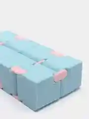 Голубой кубик-антистресс Infinity Cube (инфинити куб) игрушка-трансформер бесконечный конструктор