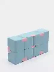 Голубой кубик-антистресс Infinity Cube (инфинити куб) игрушка-трансформер бесконечный конструктор