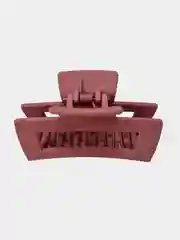 Пастельно-коралловый заколка краб матовая для волос