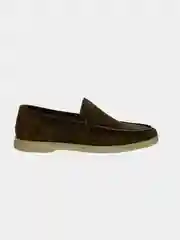 Мужские лоферы, натуральный велюр