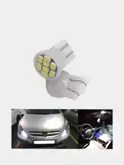 Белый светодиодные Габаритные лампы W5W T10 8SMD Лампочки габариты/огонь/салон/подсветка/авто