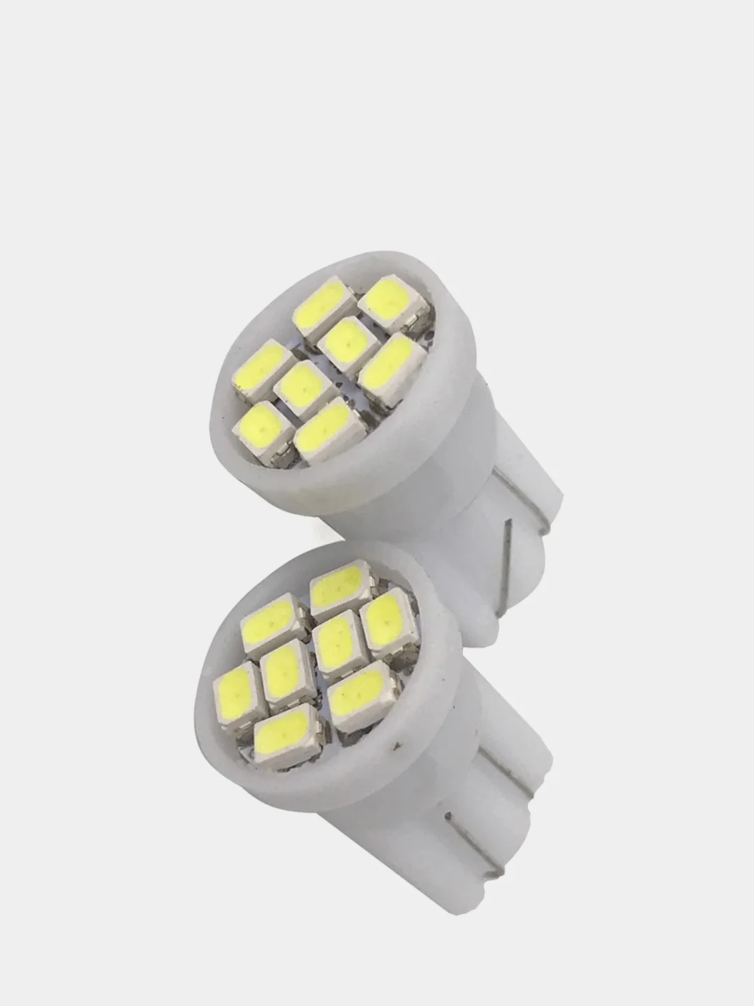 Белый светодиодные Габаритные лампы W5W T10 8SMD Лампочки габариты/огонь/салон/подсветка/авто