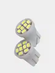 Белый светодиодные Габаритные лампы W5W T10 8SMD Лампочки габариты/огонь/салон/подсветка/авто