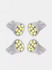 Белый светодиодные Габаритные лампы W5W T10 8SMD Лампочки габариты/огонь/салон/подсветка/авто