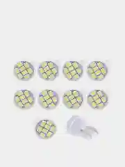 Белый светодиодные Габаритные лампы W5W T10 8SMD Лампочки габариты/огонь/салон/подсветка/авто